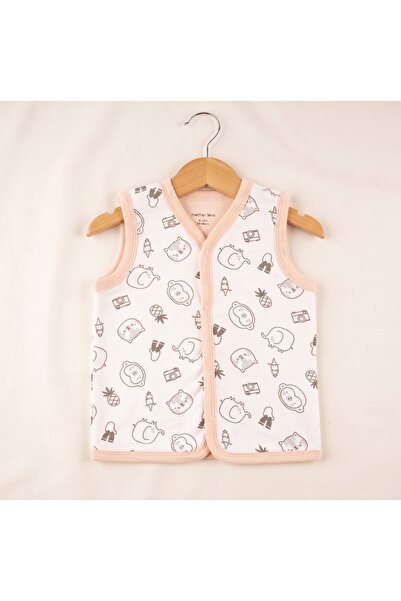 Mother Love 100% Organic Cotton Double Layered Baby Vest with Snap Fasteners ...