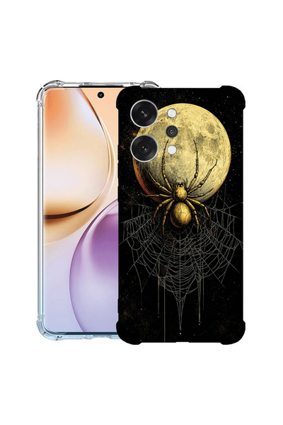 bestcase Αντικραδασμική Θήκη για OPPO Reno14 F / Reno14 FS, Αράχνη στη φεγγάρ...