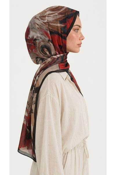 Karaca Siena Viscose Shawl - Black / Red