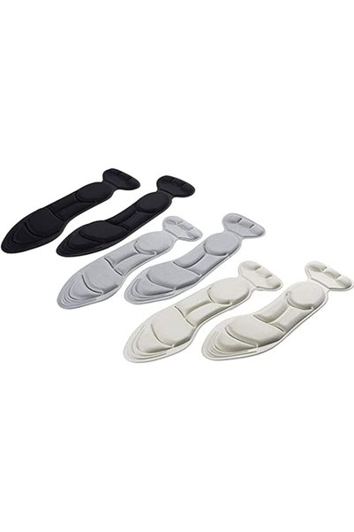 KASTWAVE (3 Pairs) Shoe Insoles, Heel Insoles, Sponge Shoes Pads with Heel Gr...