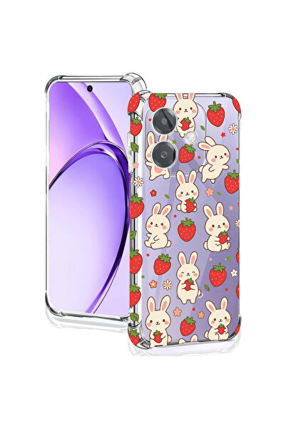 bestcase Αντικραδασμική Θήκη για OPPO A5 Pro, Σχέδιο Κουνέλι και Φράουλα, 205...