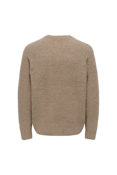 Only & Sons ONSDALE RLX LS RAGLAN KNIT Erkek Gray Kazak - 22035118
