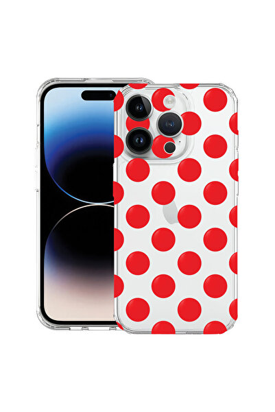 bestcase Αντικραδασμική Θήκη για Apple iPhone 15 Pro, Κόκκινα Πουά, 1916868 A...