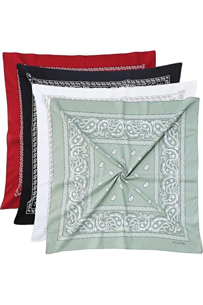 GENERAL Mochabao Unisex Adult Mcb Bandana (عبوة من 4 قطع)