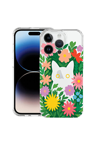 bestcase Husă Antișoc pentru Apple iPhone 16 Pro Max, Pisici în flori, 182865...