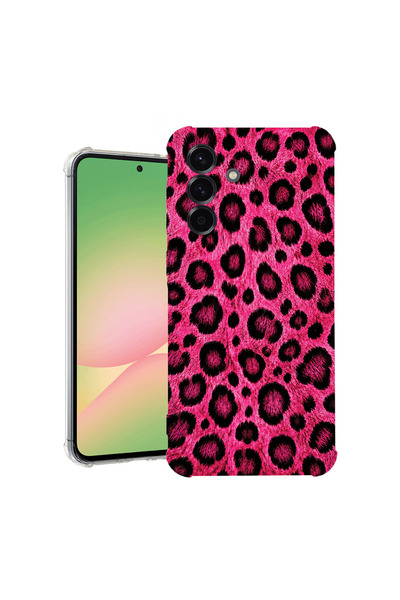 bestcase Αντικραδασμική Θήκη για Samsung Galaxy A37, Ροζ Σχέδιο Λεοπάρδαλης, ...