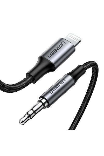 Ugreen Cablu audio cu carcasă din aluminiu US315 (70509), Lightning la mufă j...