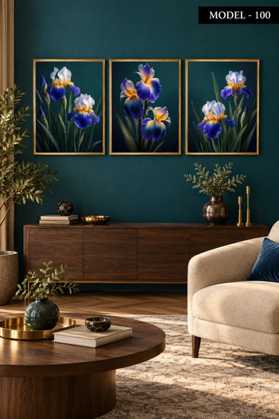 Akıllı Kağıt Adhesive Felt Painting - Poster Flower (Model- 100)