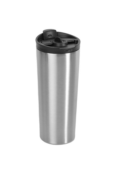 Siyah Lale French Press Thermos 500 ml Silver -