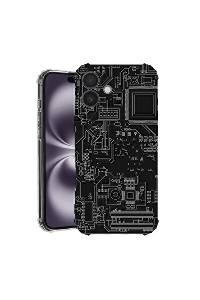 bestcase Husă Antișoc pentru Apple iPhone 17, Placă de circuit, 2052024 AS 2103