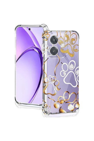 bestcase Αντικραδασμική Θήκη για OPPO A5 Pro, Αποτυπώματα πατούσας γάτας, 205...