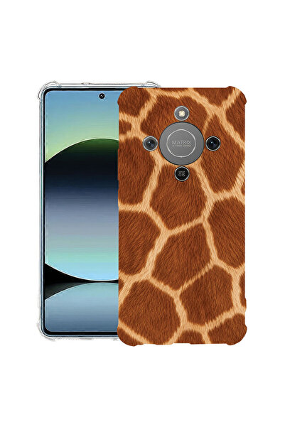 bestcase Husă Antișoc pentru Honor Magic8 Lite / X70, Model Girafă, 3128364 A...