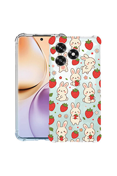 bestcase Αντικραδασμική Θήκη για Honor 600 Lite, Σχέδιο Κουνέλι Φράουλα, 3145...