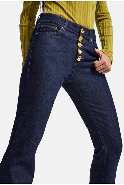it's basic Women's Selvedge V-7W6-50 Flare Fit Accessory Detailed Design Deni...