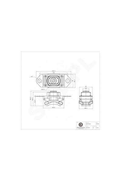 ESEN SKV Tampon motor stânga Dacia Duster Logan Sandero Renault Logan I 60015...