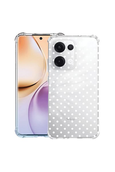 bestcase Противоударен калъф за OPPO Reno15 F / Reno15 FS, Бели точки, 314572...