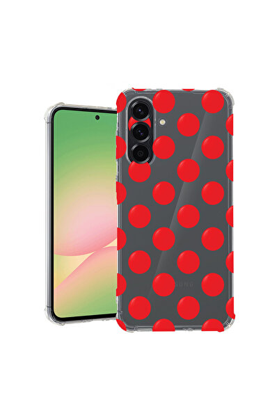 bestcase Αντικραδασμική Θήκη για Samsung Galaxy A35, Κόκκινα Πουά, 1745011 AS...