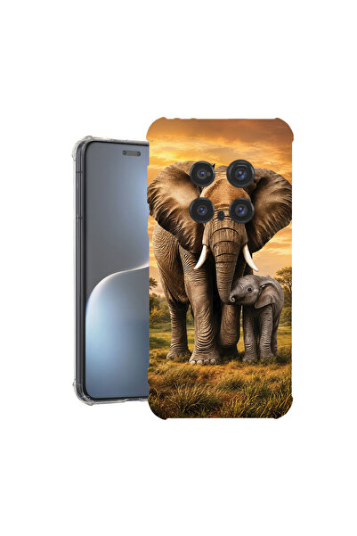bestcase Husă Antișoc pentru Honor Magic7 Pro, Mamă elefant și pui, 1926356 A...