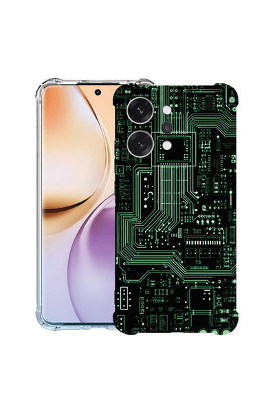 bestcase Husă Antișoc pentru OPPO Reno14 F / Reno14 FS, Placă de circuit, 205...