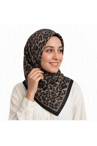 Leopar desen pamuklu Soft Eşarp ince kumaş kayma yapmaz