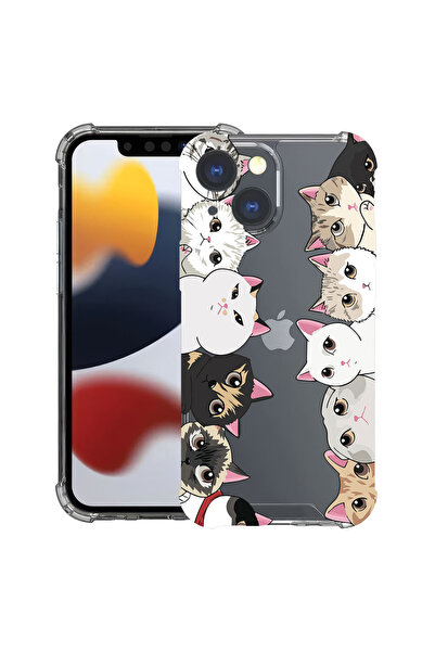 bestcase Αντικραδασμική Θήκη για Apple iPhone 13, για λάτρεις των γατών, 1118...