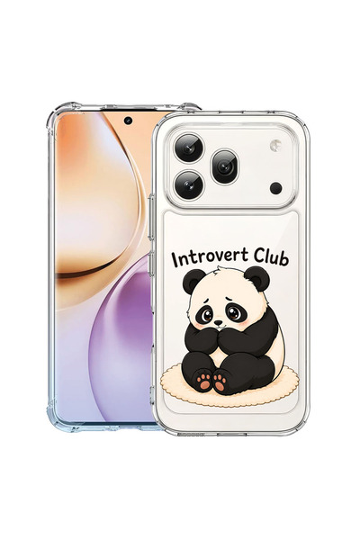 bestcase Противоударен калъф за Honor 600 Pro, Панда - Клуб на интровертите, ...