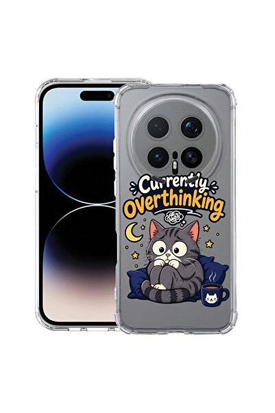 bestcase Αντικραδασμική Θήκη για Honor Magic8 Pro, Γάτα που σκέφτεται πάνω απ...