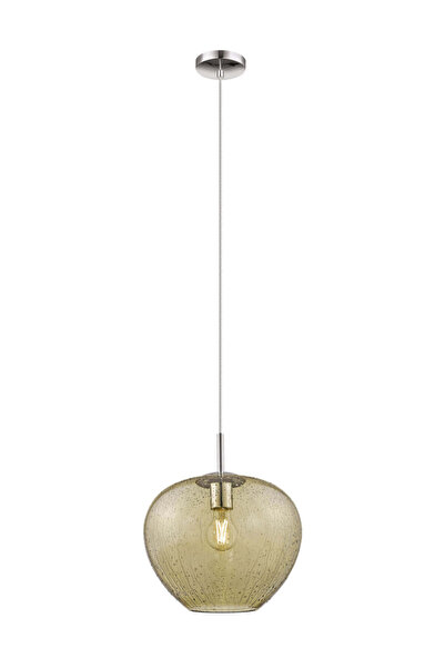 Klausen Chandelier Rain KL111022, 1xE27, amber+crom, IP20,
