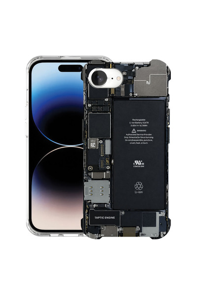 bestcase Husă Antișoc pentru Apple iPhone 17e / iPhone 16e, Placă de circuit,...