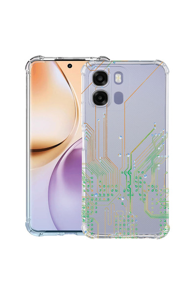 bestcase Husă Antișoc pentru Realme 16 Pro Plus, Placă de circuit, 3156847 AS...