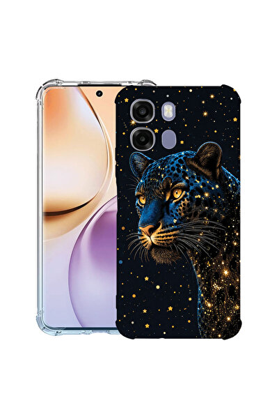bestcase Αντικραδασμική Θήκη για Realme 16 Pro Plus, Σχέδιο Λεοπάρδαλη σε Σκο...