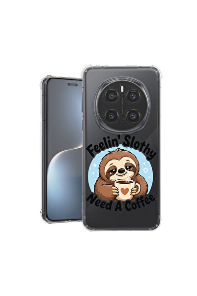 bestcase Husă Antișoc pentru Honor Magic7 Pro, Slothy - Am nevoie de o cafea,...