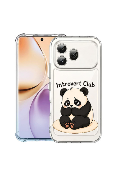 bestcase Противоударен калъф за Honor 600, Панда - Клуб на интровертите, 3159...
