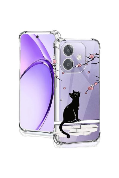 bestcase Husă Antișoc pentru OPPO A5 Pro, Pisică - Cireș Japonez, 2059642 AS ...