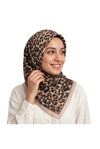 Leopar desen pamuklu Soft Eşarp ince kumaş terleme yapmaz
