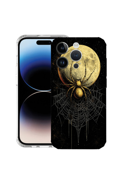 bestcase Αντικραδασμική Θήκη για Apple iPhone 15 Pro, Αράχνη στο φεγγάρι, 191...