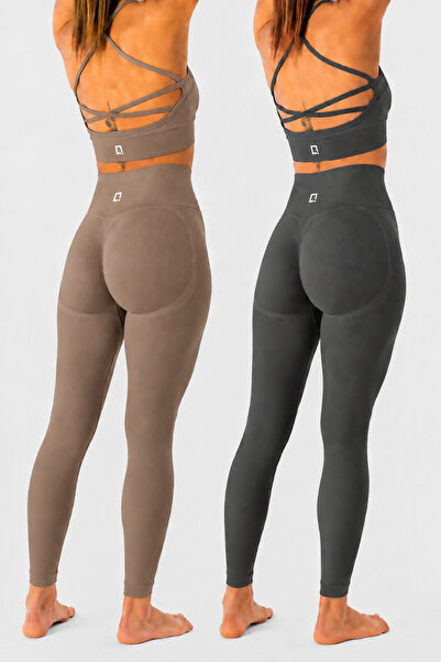 HARSFIT 2-Pack Briza Seamless Scrunch High Waist Sports Leggings