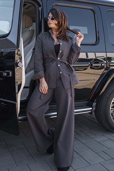 RAMONA BADESCU EXCLUSIVE Merrot women's suit - Dark Grey