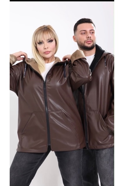 volkitolki Unisex deri mont & ceket yağmur rüzgar geçirmez