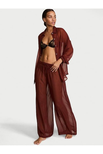 Victoria's Secret Chiffon Pleated Pants