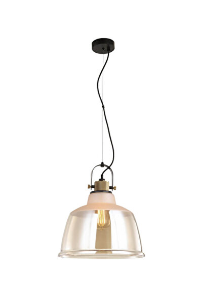 Klausen Chandelier Asgard KL111020, 1xE27, amber+gold+black, IP20,
