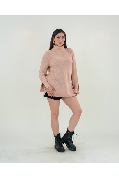 Jodtique High Collar Wool Sweater - One Size Fits All