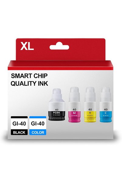 Generic GI-40 Ink Bottle 4-Colour Multipack GI40 Ink Replacement for PIXMA G6...