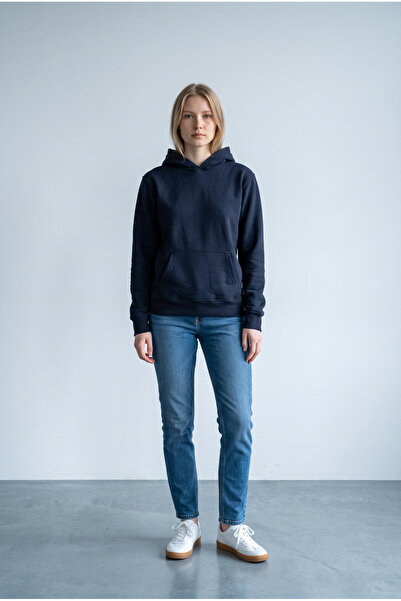 Kadın Regular Fit Kapüşonlu Sweatshirt