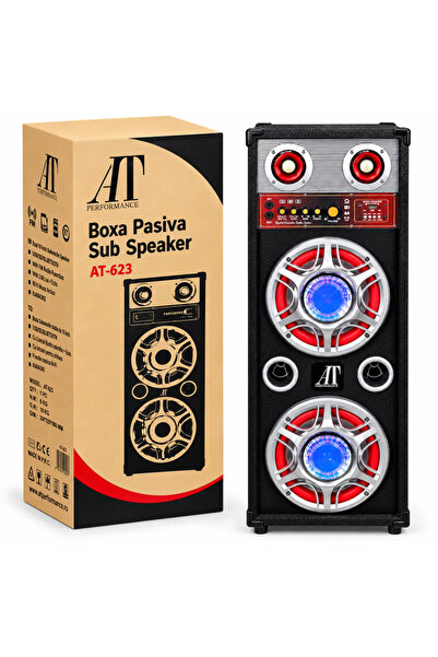 AT Performance Σετ 2 ηχείων καραόκε 1000W με 4 γούφερ 10 ιντσών, Bluetooth, M...
