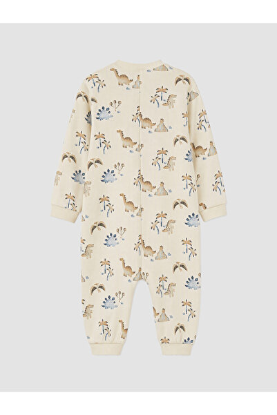 LC Waikiki Dinosaur Patterned 1 Tog Crew Neck Baby Boy Sleeping Bag