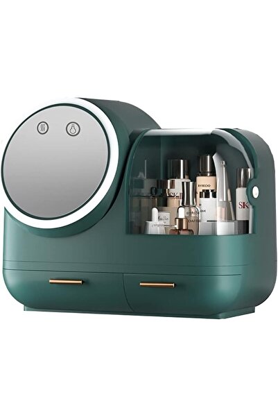 Generic Creative LED Cosmetic Storage Box with LED Vanity Mirror and Fan Larg...