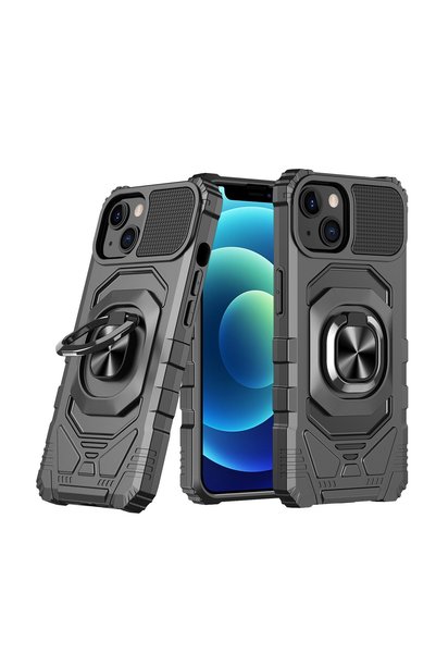 OEM Capac Protectie Spate Colectia Shock Pentru iPhone 13 - Negru