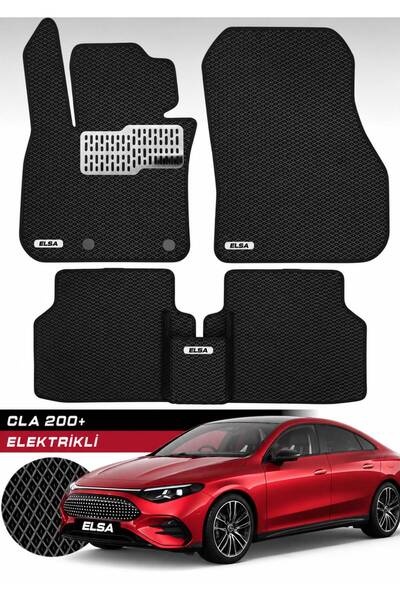 Mercedes CLA Elektrikli 2026 ve Sonrası Uyumlu Hücreli Premium Eva Paspas Seti Siyah