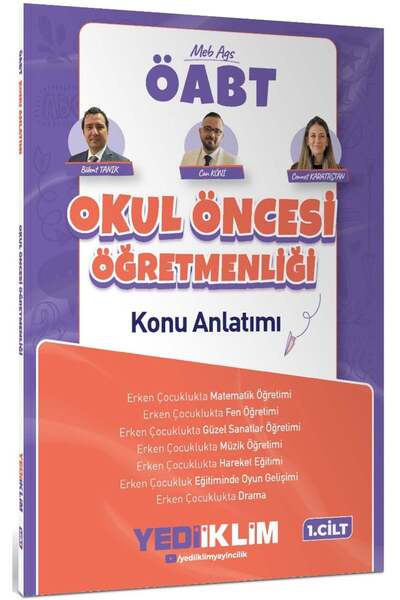 Yediiklim Yayınları 2027 MEB AGS ÖABT Okul Öncesi Öğretmenliği Konu Anlatımı ...